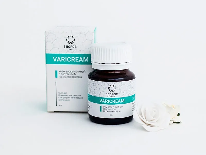 Varix cream : tərkibi yalnız təbii maddələrdir.